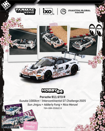 TARMAC - PORSCHE 911 GT3 R - SUZUKA 1000KM - INTERCONTINENTAL GT CHALLENGE 2025 SUN JINGZU > ADDERLY FONG > NICO MENZEL + CARDS