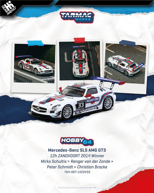TARMAC - MERCEDES-BENZ SLS AMG GT3 - 12H ZANDVOORT 2014 WINNER MIRKO SCHULTIS > RENGER VAN DER ZANDE > PETER SCHMIDT > CHRISTIAN BRACKE