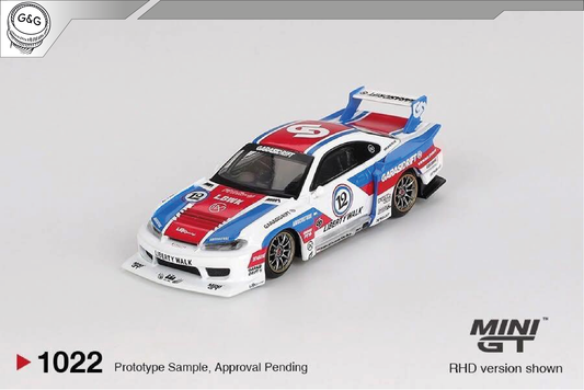 MINI GT 1022 - 2025 NISSAN SILVIA S15 LB-SUPER SILHOUETTE GARASIDRIFT X LBWK