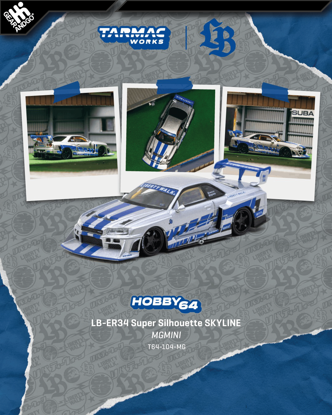 TARMAC - LB-ER34 SUPER SILHOUTTE SKYLINE *MGMINI*