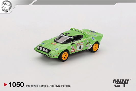 MINI GT 1050 - 1979 LANCIA STRATOS HF #4 SPANISH RALLY CHAMPION