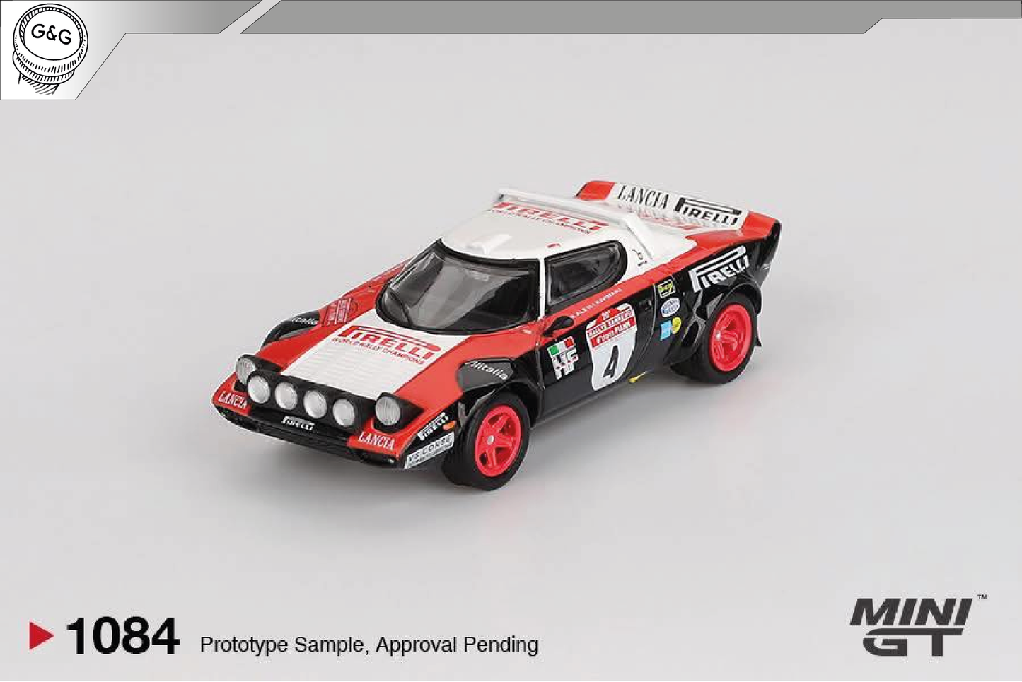 MINI GT 1084 - 1978 LANCIA STRATOS HF #4 WINNER RALLY SANREMO
