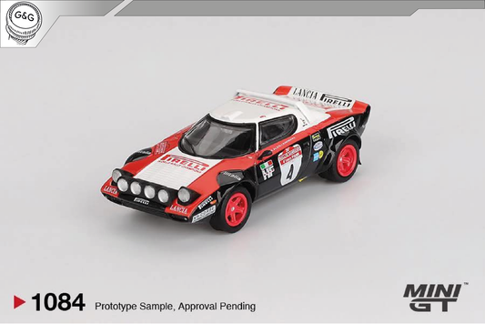 MINI GT 1084 - 1978 LANCIA STRATOS HF #4 WINNER RALLY SANREMO