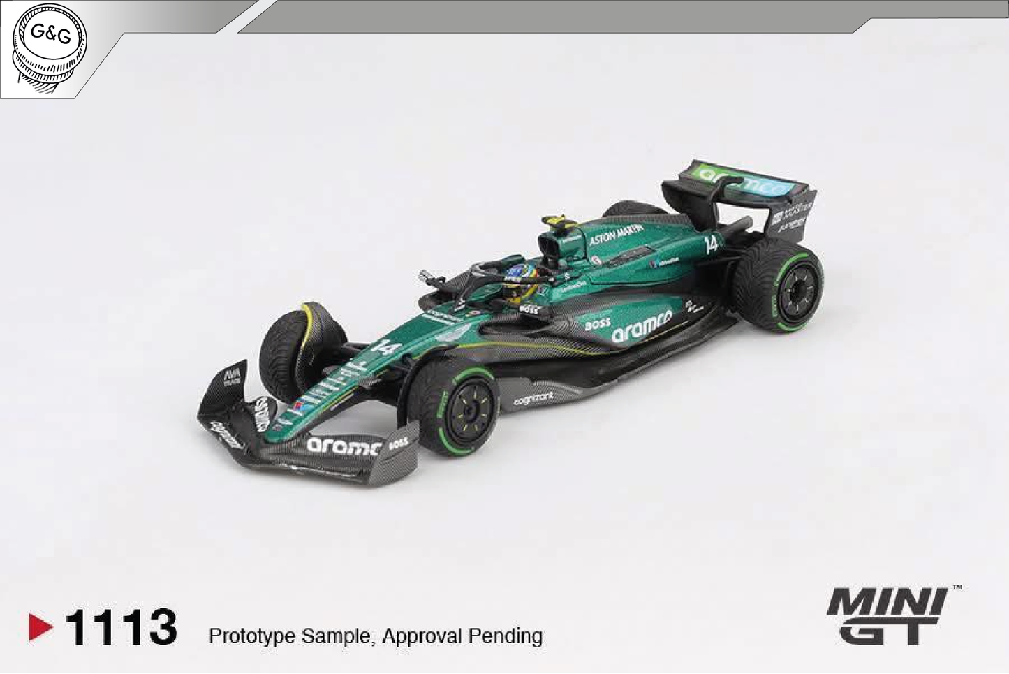 MINI GT 1113 - 2024 ASTON MARTIN AMR24 #14 FERNANDO ALONSO CANADIAN GP