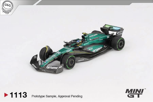 MINI GT 1113 - 2024 ASTON MARTIN AMR24 #14 FERNANDO ALONSO CANADIAN GP