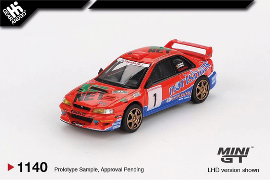 MINI GT 1140 - 1999 SUBARU IMPREZA WRC97 #1 DRM CHAMPION