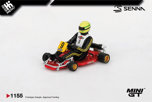 MINI GT 1155 - 1981 SENNA KART FORMULA K #9 AYRTON SENNA DA SILVA KARTING WORLD CHAMPIONSHI