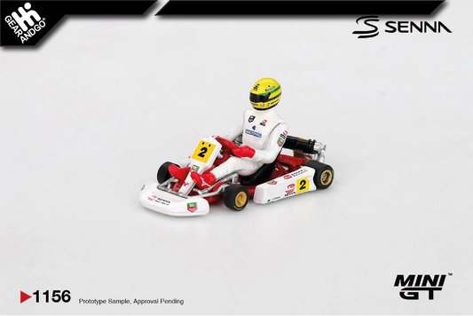 MINI GT 1156 - 1993 SENNA KART FORMULA K #2 AYRTON SENNA DA SILVA MASTERS OF PARIS-BERCY
