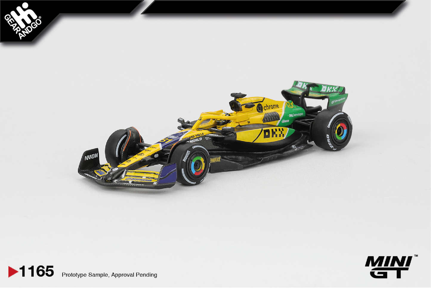 MINI GT 1165 - 2024 MCLAREN MCL38 #81 OSCAR PIASTRI MONACO GP 2ND PLACE