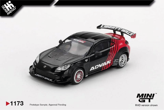 MINI GT 1173 - 2025 TOYOTA GR86 LB NATION *ADVAN*