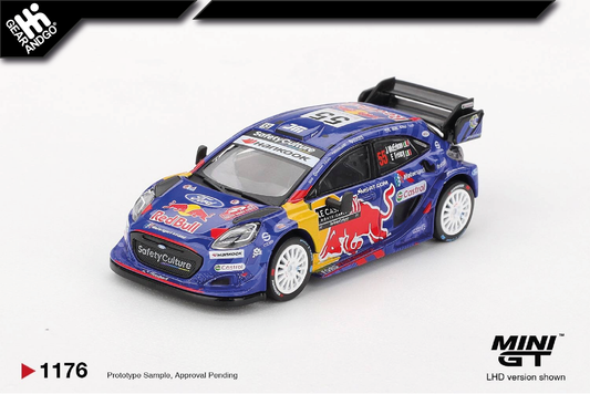 MINI GT 1176 - FORD PUMA RALLY1 #55 M-SPORT FORD WRT 2025 RALLY MONTE-CARLO