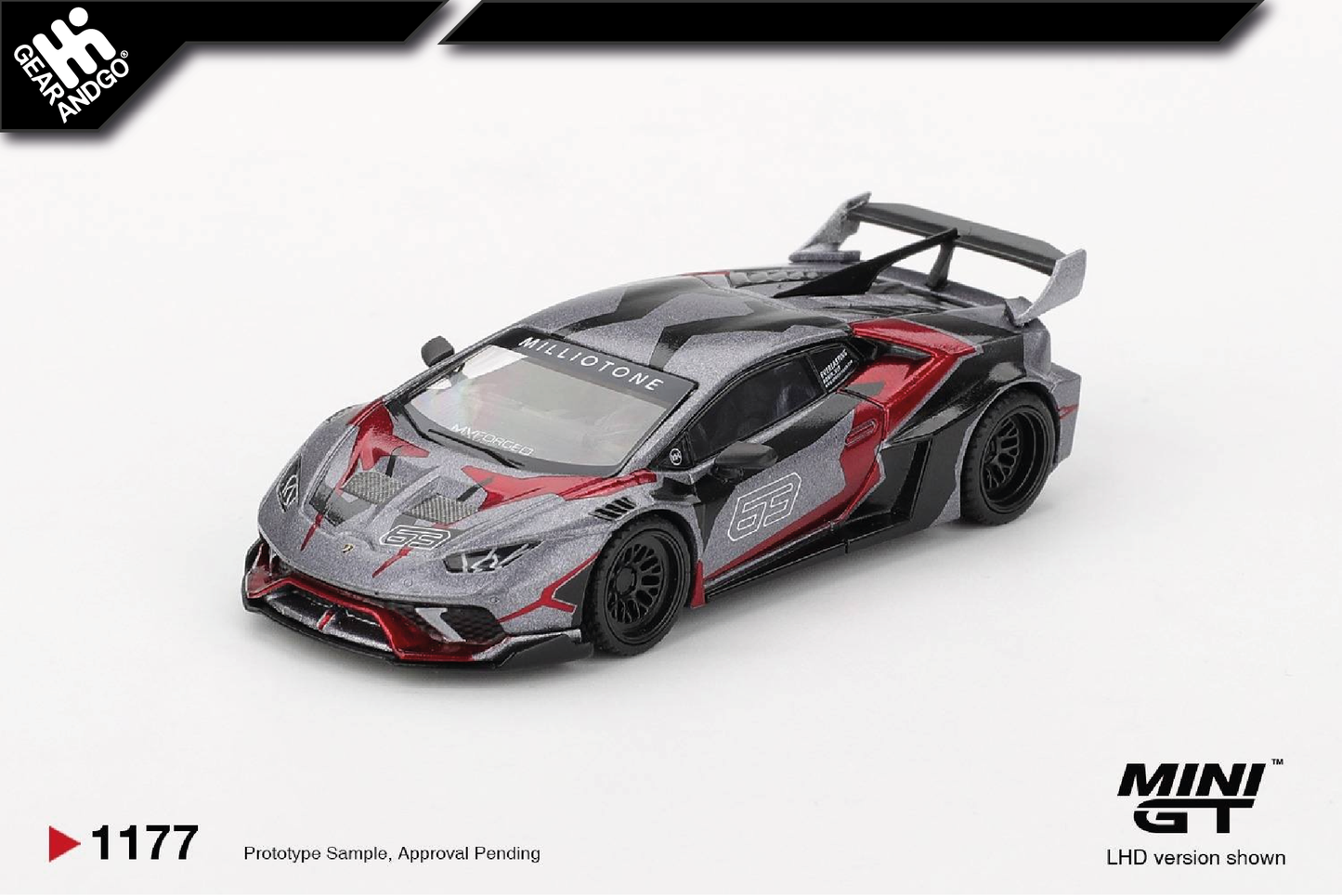 MINI GT 1177 - LB★WORKS LAMBORGHINI HURACÁN GT RONIN