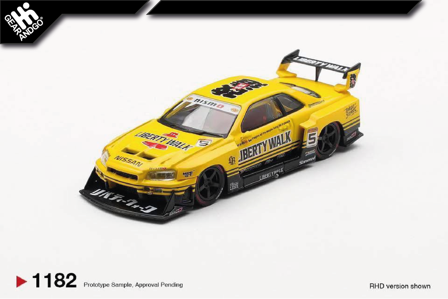 MINI GT 1182 - 2025 NISSAN GTR (R34) SKYLINE SUPER SILHOUETTE SPORT