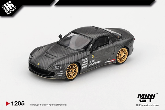 MINI GT 1205 - 2025 MAZDA RX7 (FD3S) RE-AMEMIYA MATSUKIYO KOKU 3 ROTOR NA-7 TAS BEST TUNED CAR AWARD