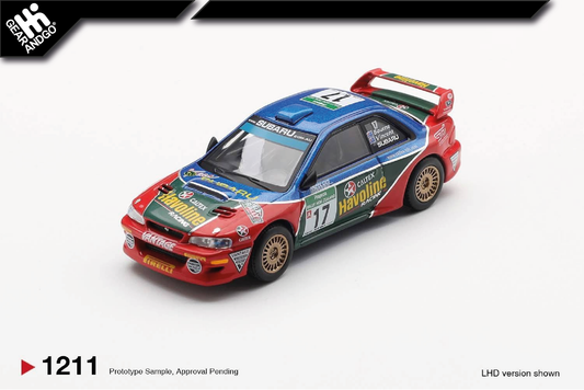 MINI GT 1211 - 2000 SUBARU IMPREZA WRC98 #17 RALLY NEW ZEALAND