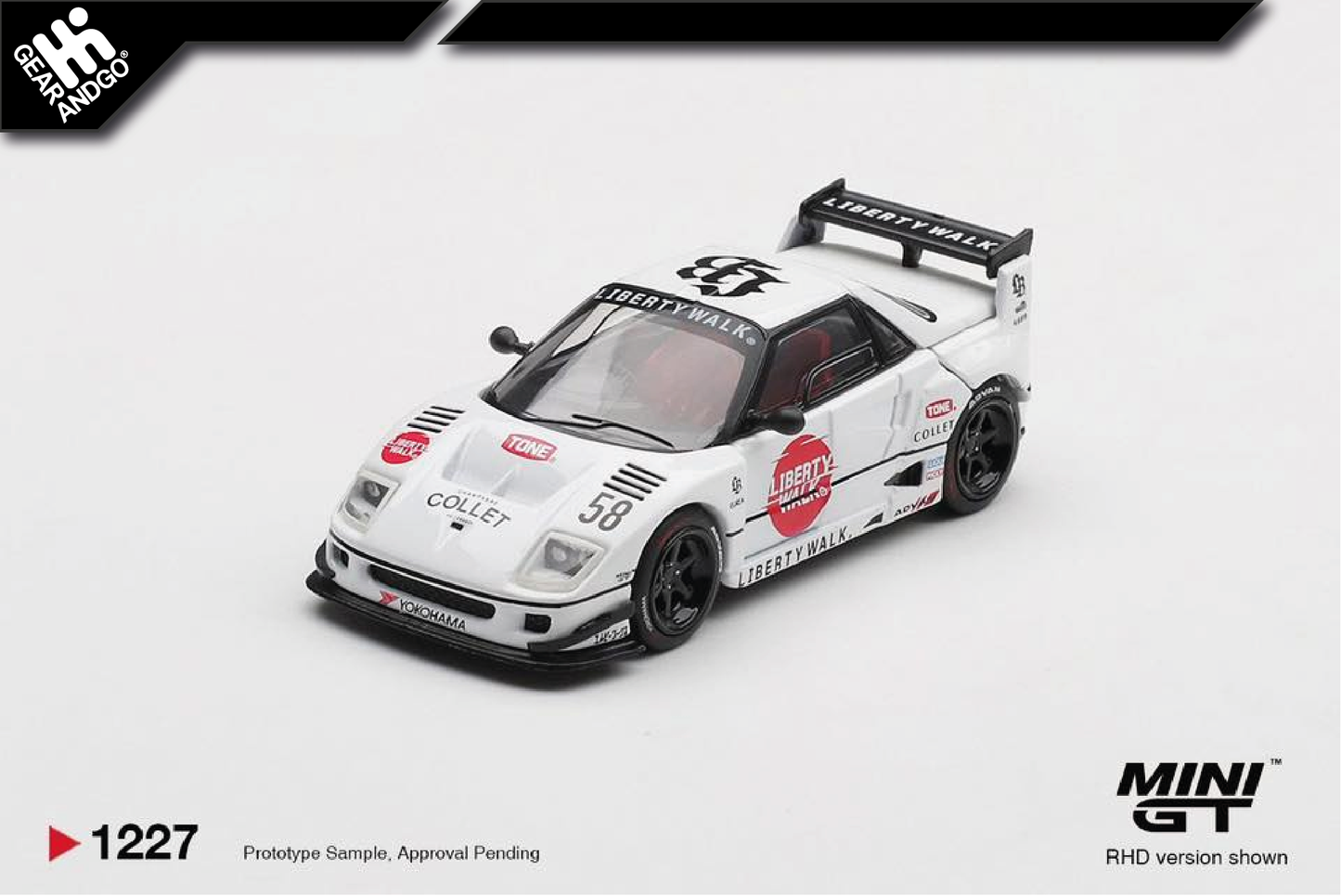 MINI GT 1227 - 2025 MAZDA AZ-1 LIBERTY WALK LB40 LB-HINOMARU