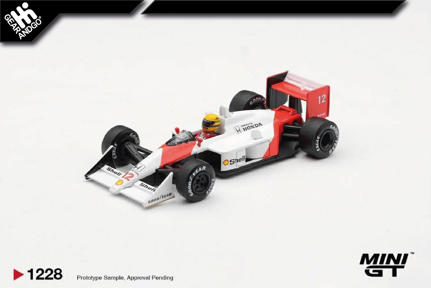 MINI GT 1228 - 1988 MCLAREN MP4/4 #12 AYRTON SENNA CANADIAN GRAND PRIX WINNER
