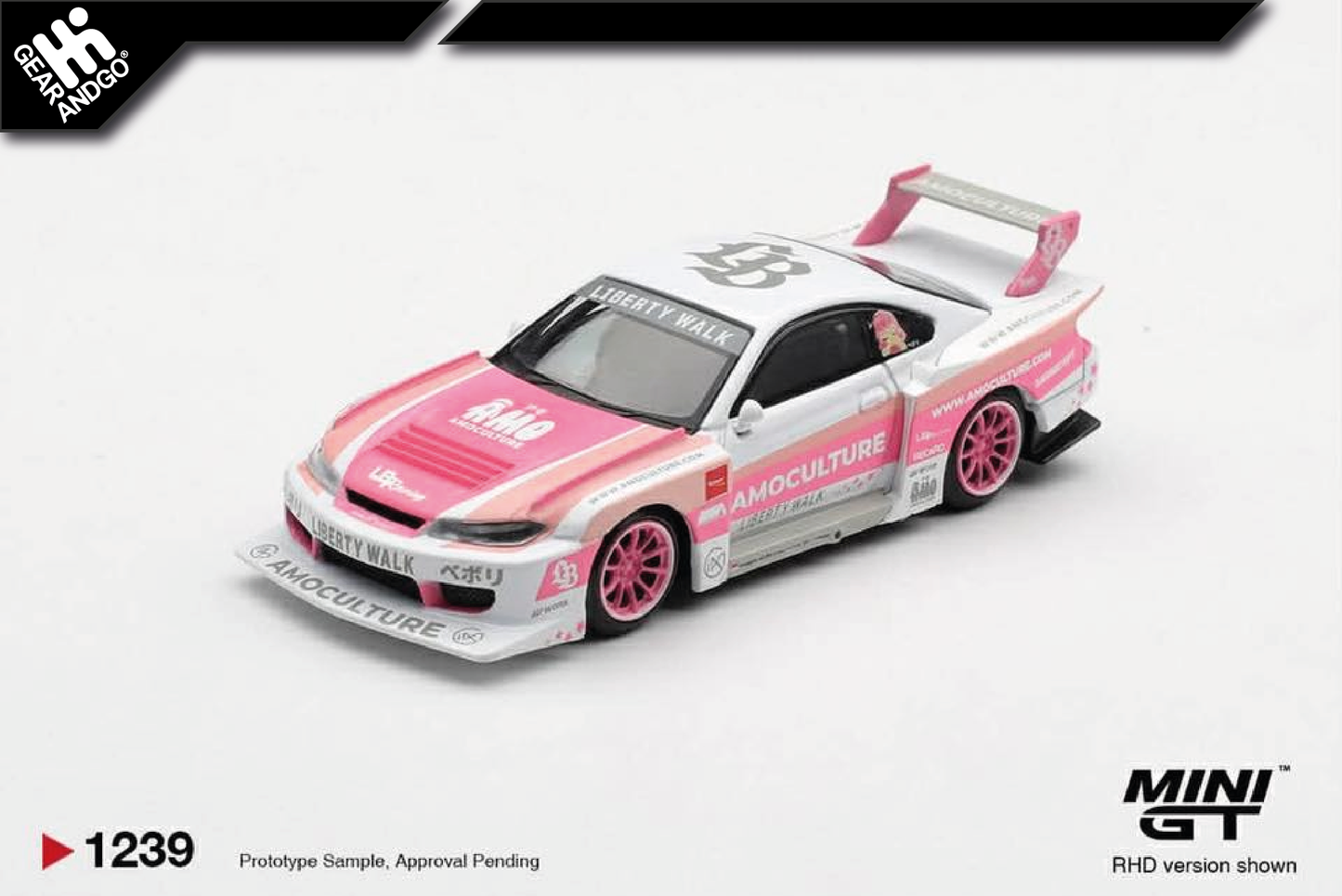 MINI GT 1239 - NISSAN SILVIA (S15) LB-SUPER SILHOUETTE AMOCULTURE