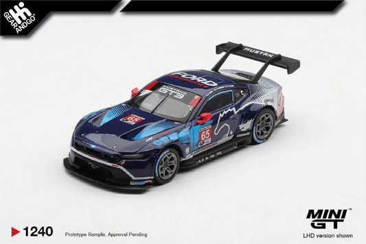 MINI GT 1240 - FORD MUSTANG GT3 #65 FORD MULTIMATIC MOTORSPORTS 2025 IMSA DAYTONA 24 HRS WINNER