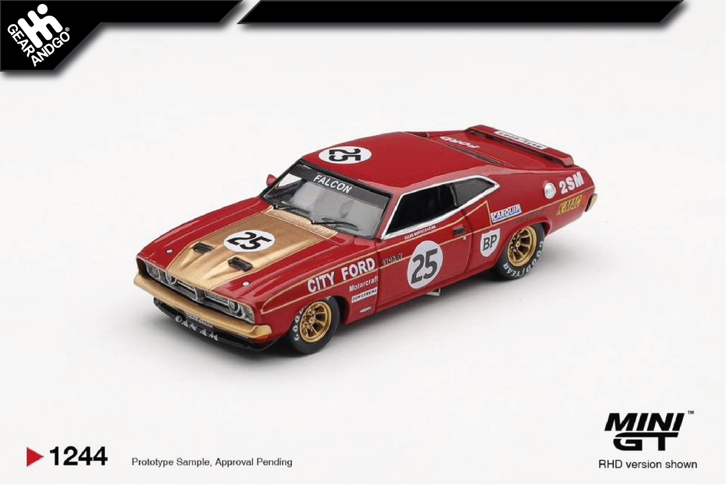 MINI GT 1244 - 1975 FORD FALCON (XB) GT #25 BATHURST 1000