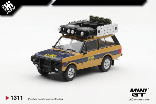 MINI GT 1311 - 1981 LAND ROVER RANGE ROVER *CAMEL TROPHY* N. SUDMANN/F.HOFMANN SUMATRA
