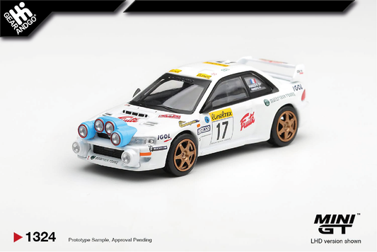 MINI GT 1324 - 1999 SUBARU IMPREZA WRC98 #17 RALLY MONTE CARLO