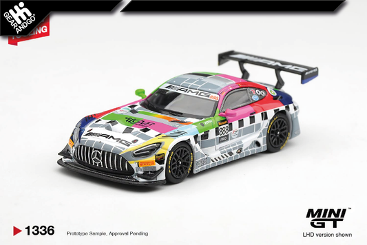 MINI GT 1336 - 2025 MERCEDES-BENZ AMG GT3 888 MERCEDES-AMG TEAM GMR MEGUIARS BATHURST 12 HOUR