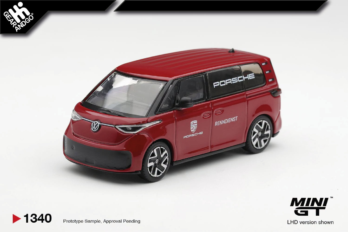 MINI GT 1340 - 2022 VOLKSWAGEN ID.BUZZ *PORSCHE RENNDIENST*