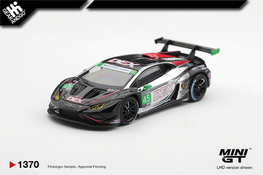 MINI GT 1370 - 2025 LAMBORGHINI HURACAN GT3 EVO2 #45 DEX WAYNE TAYLOR RACING CHEVROLET GRAND PRIX