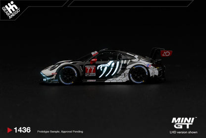 MINI GT 1436 - Porsche 911 GT3 R #77 AO Racing Skeleton