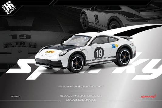 TINY 1971 PORSCHE 911 (992) DAKAR RALLY, WHITE/BLACK