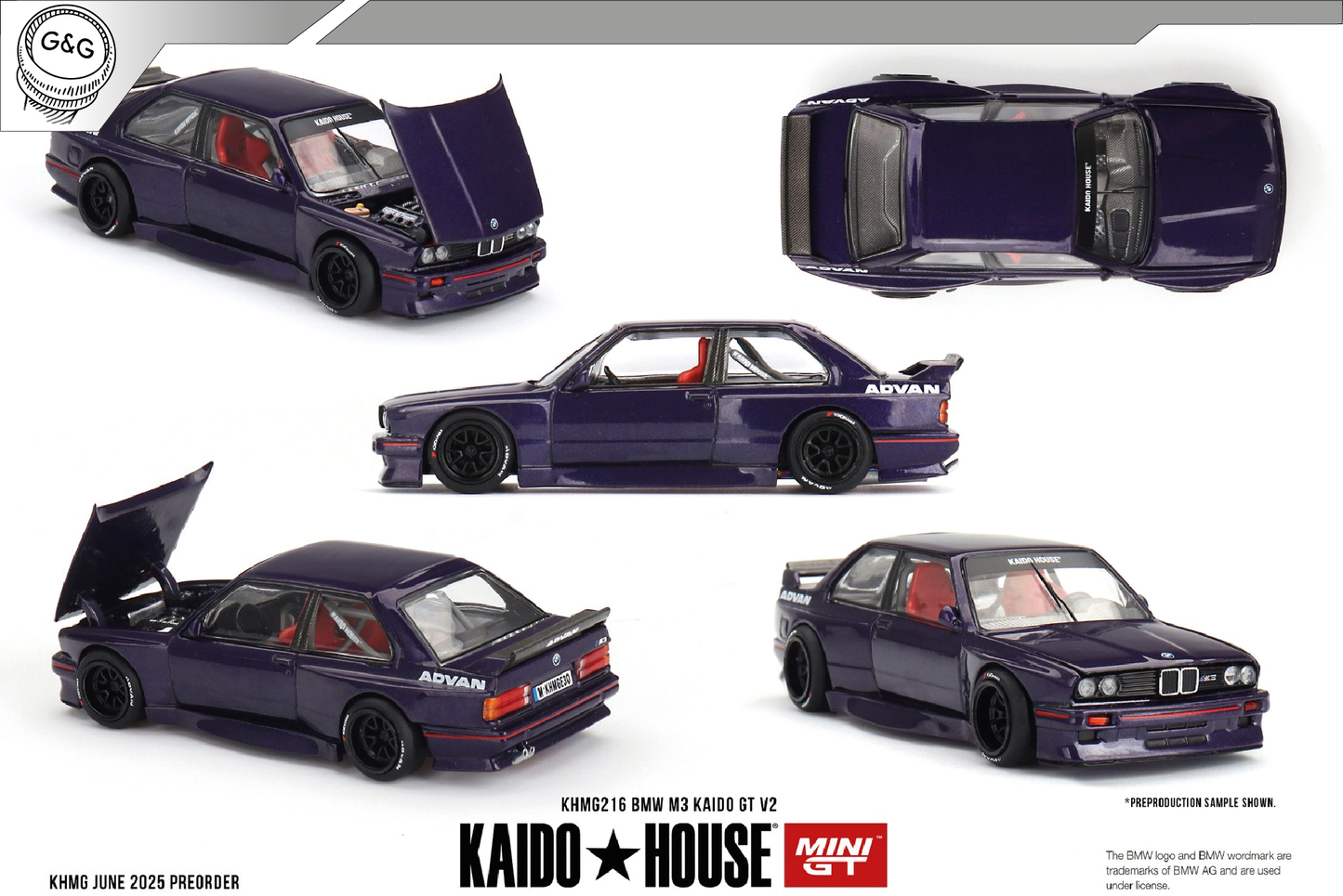 MINI GT KAIDO 216 - 1989 BMW M3 (E30) KAIDO GT V2