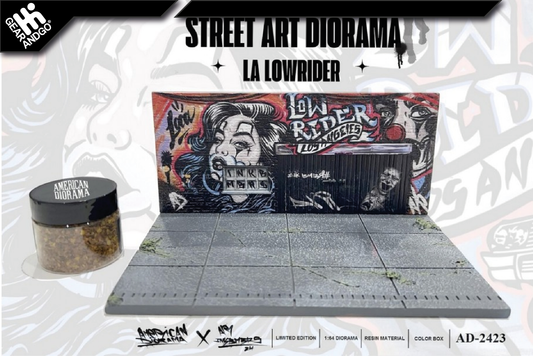 MINI GT X AMERICAN DIORAMA - 2024 ART LA LOWRIDER *DIORAMA STREET*