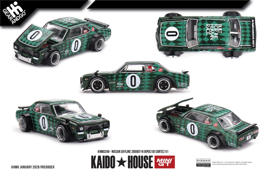 MINI GT KAIDO 249 - 1969 NISSAN SKYLINE GT-R (KPGC10) CORTEZ V1