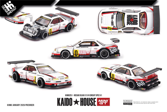 MINI GT KAIDO 251 - 1991 NISSAN SILVIA S13-R CIRCUIT SPEC V1