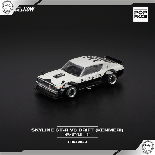 POP RACE - NISSAN SKYLINE GT-R V8 DRIFT KPGC110 KENMERI *NPA STYLE*