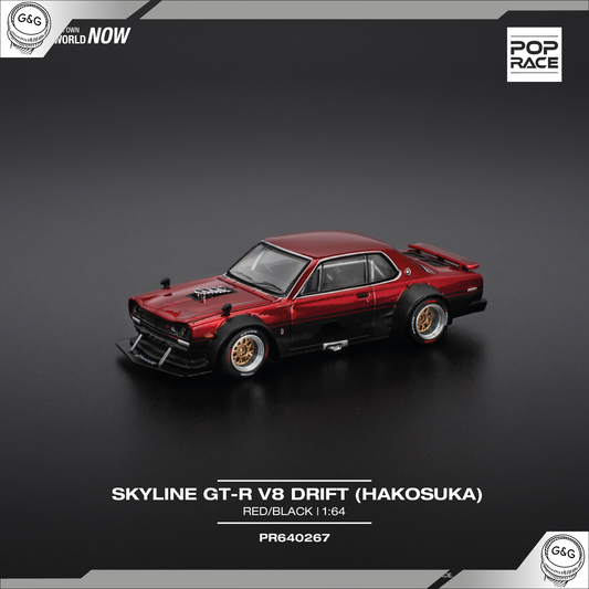 POP RACE - NISSAN SKYLINE GT-R V8 DRIFT *HAKOSUKA*