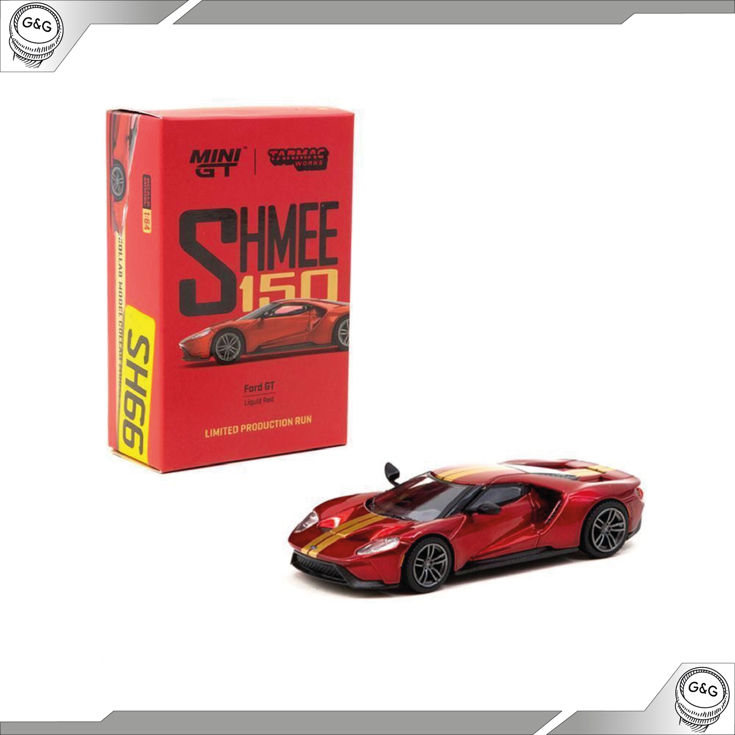 MINI GT 273 x TARMAC WORKS X SHMEE150 - FORD GT