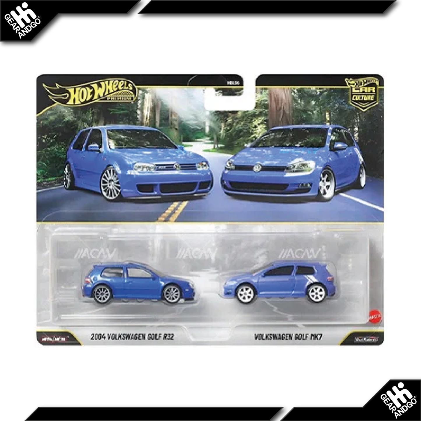 HOT WHEELS 2-PACK - MIX 2 - 2026 - 2004 VOLKSWAGEN GOLF R32 + VOLKSWAGEN GOLF MK7