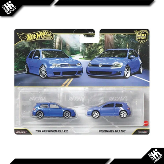 HOT WHEELS 2-PACK - MIX 2 - 2026 - 2004 VOLKSWAGEN GOLF R32 + VOLKSWAGEN GOLF MK7