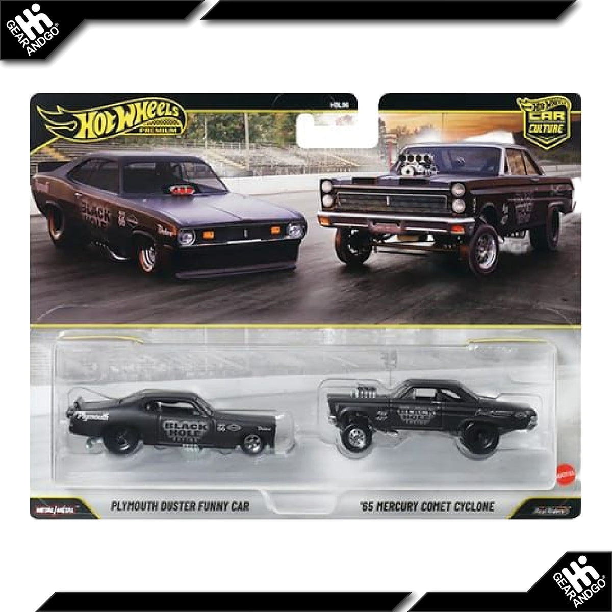 Hot Wheels Car Culture 2-Pack 2026 Plymouth Duster Funny Car a Mercury Comet Cyclone