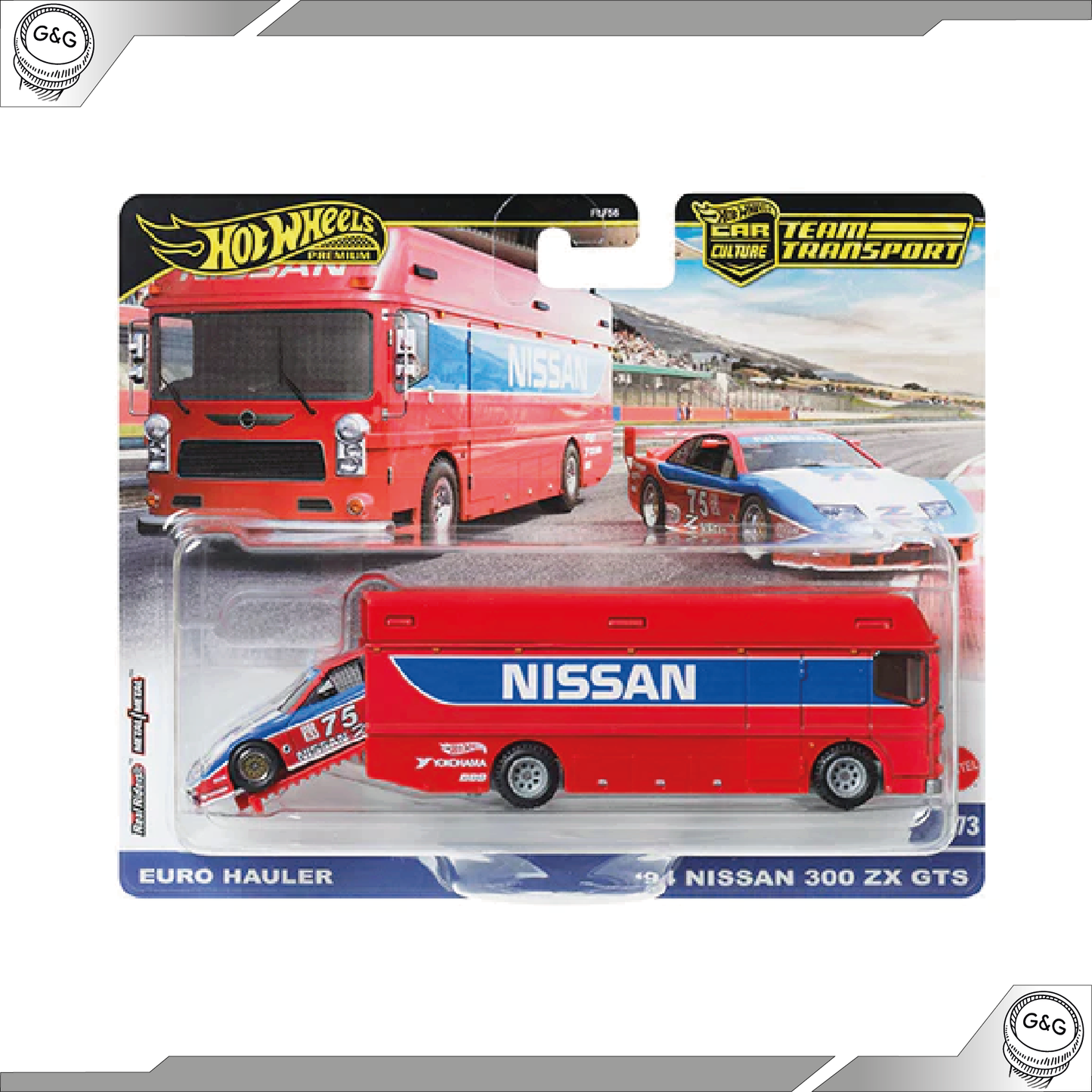 HOT WHEELS TEAM TRANSPORT - '94 NISSAN 300ZX GTS + EURO HAULER  - MIX 4 - 2024