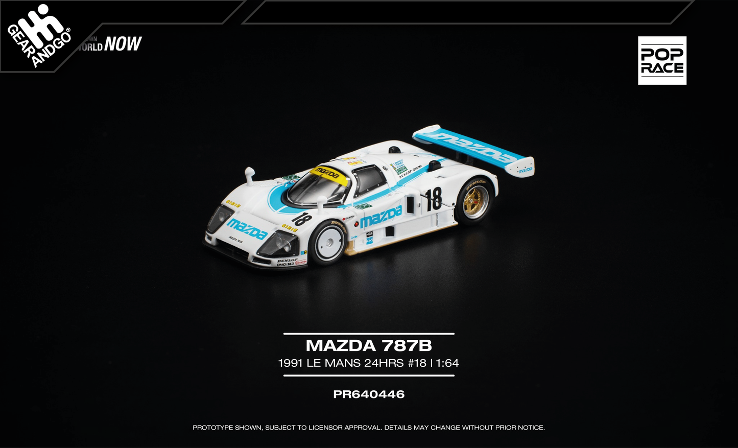 POP RACE - 1991 MAZDA 787B #18 LE MANS 24HRS