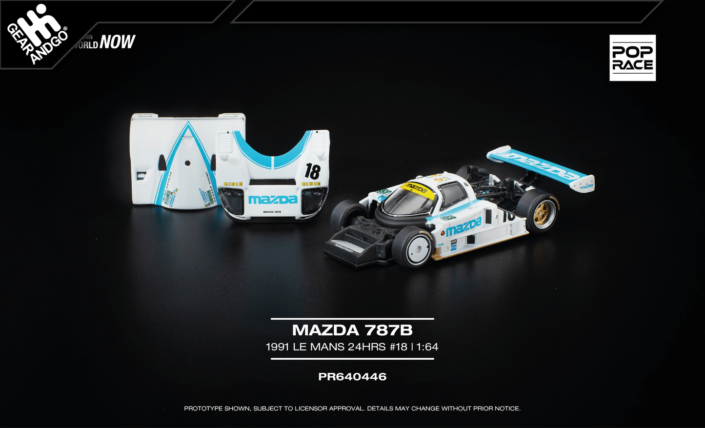 POP RACE - 1991 MAZDA 787B #18 LE MANS 24HRS