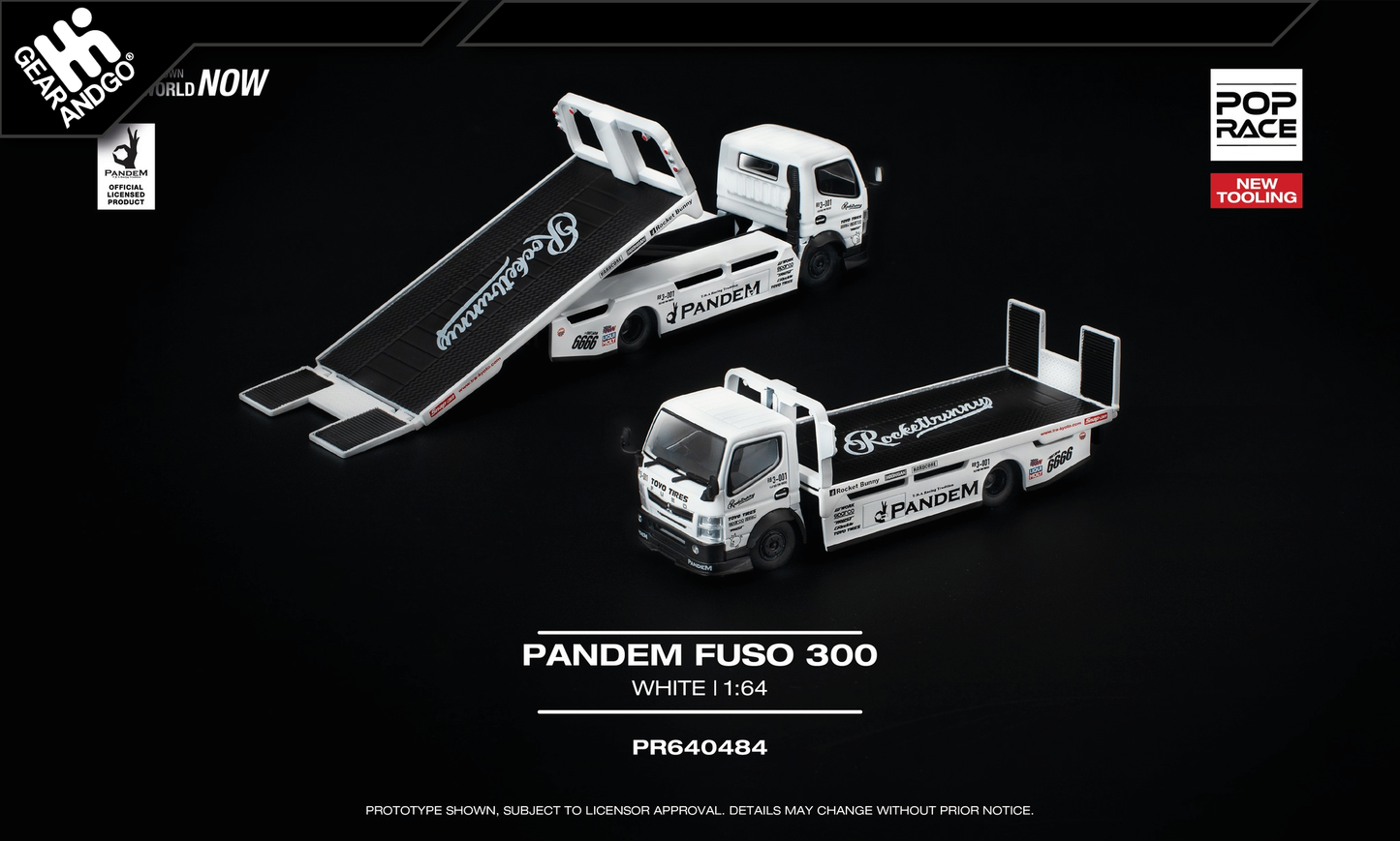 POP RACE - PANDEM FUSO 300 FLATBAD TRANSPORTER