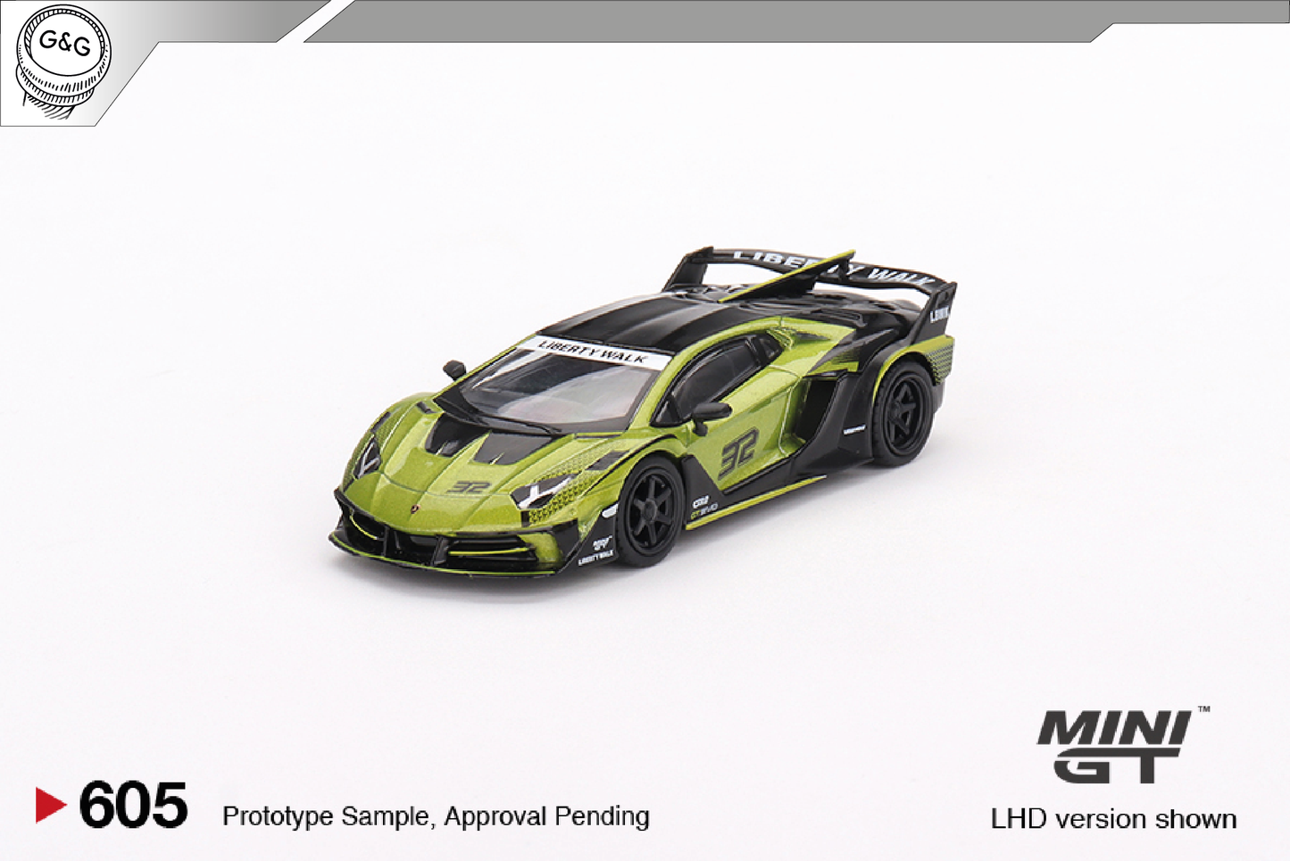 MINI GT 605 - LAMBORGHINI AVENTADOR LB-SILHOUTTE WORKS GT EVO