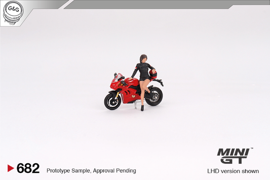 MINI GT 682 - DUCATI PANIGALE V4 S WITH DUCATI GIRL