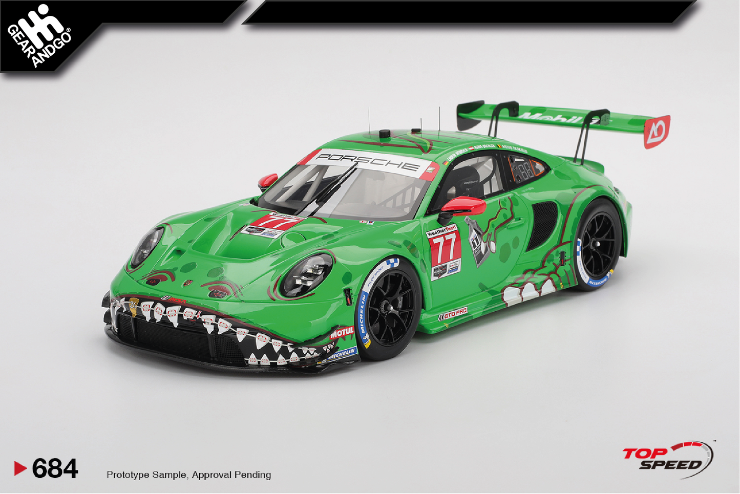 TOP SPEED 684 - PORSCHE 911 GT3 R (992) #77 AO RACING 2025 IMSA SEBRING 12 HRS CLASS WINNER