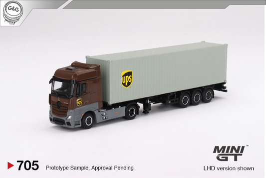 MINI GT 702 - MERCEDES BENZ ACTROS + CONTAINER