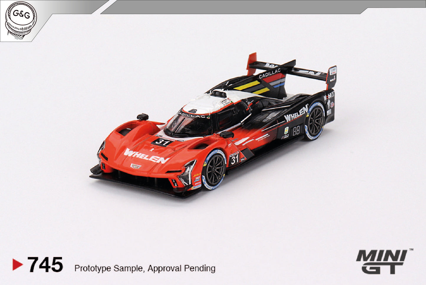 MINI GT 745 - CADILLAC V-SERIES.R #31 WHELEN ENGINEERING CADILLAC RACING 2023 IMSA SEBRING 12 HRS WINNER